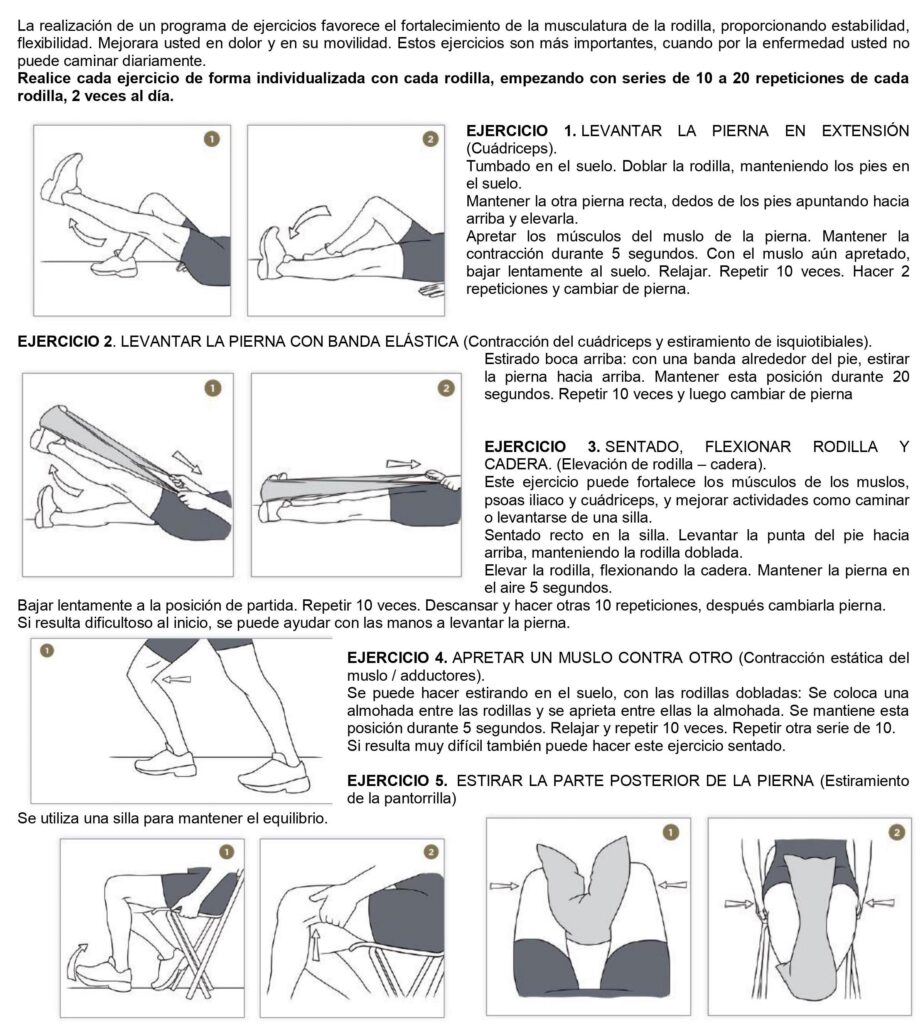 Infiltración de rodilla